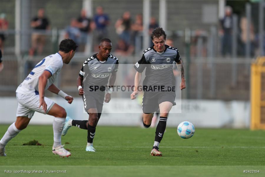 sport, action, Stadion am Schönbusch, SVW, SVA, SV Wacker Burghausen, SV Viktoria Aschaffenburg, Regionalliga Bayern, Fussball, BFV, Aschaffenburg, 26.07.2024, 2. Spieltag - Bild-ID: 2422104
