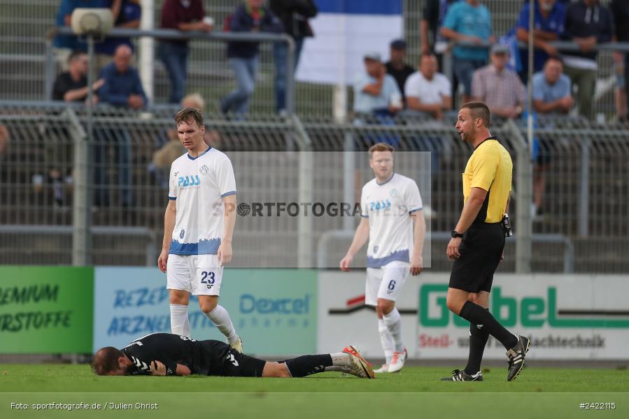 sport, action, Stadion am Schönbusch, SVW, SVA, SV Wacker Burghausen, SV Viktoria Aschaffenburg, Regionalliga Bayern, Fussball, BFV, Aschaffenburg, 26.07.2024, 2. Spieltag - Bild-ID: 2422115