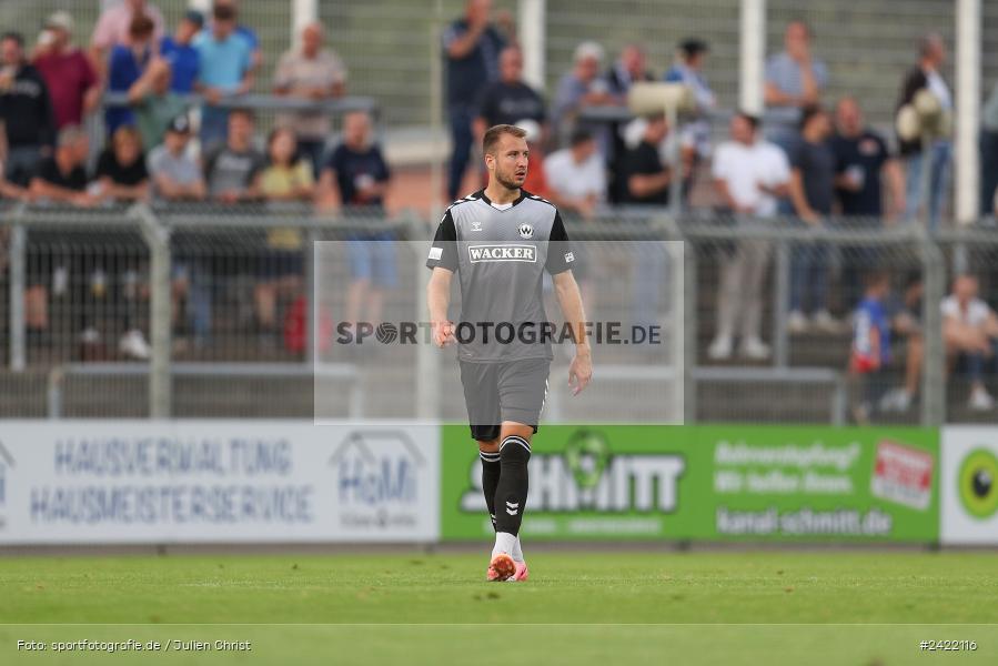 sport, action, Stadion am Schönbusch, SVW, SVA, SV Wacker Burghausen, SV Viktoria Aschaffenburg, Regionalliga Bayern, Fussball, BFV, Aschaffenburg, 26.07.2024, 2. Spieltag - Bild-ID: 2422116