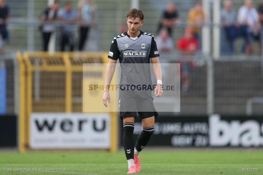 sport, action, Stadion am Schönbusch, SVW, SVA, SV Wacker Burghausen, SV Viktoria Aschaffenburg, Regionalliga Bayern, Fussball, BFV, Aschaffenburg, 26.07.2024, 2. Spieltag - Bild-ID: 2422119