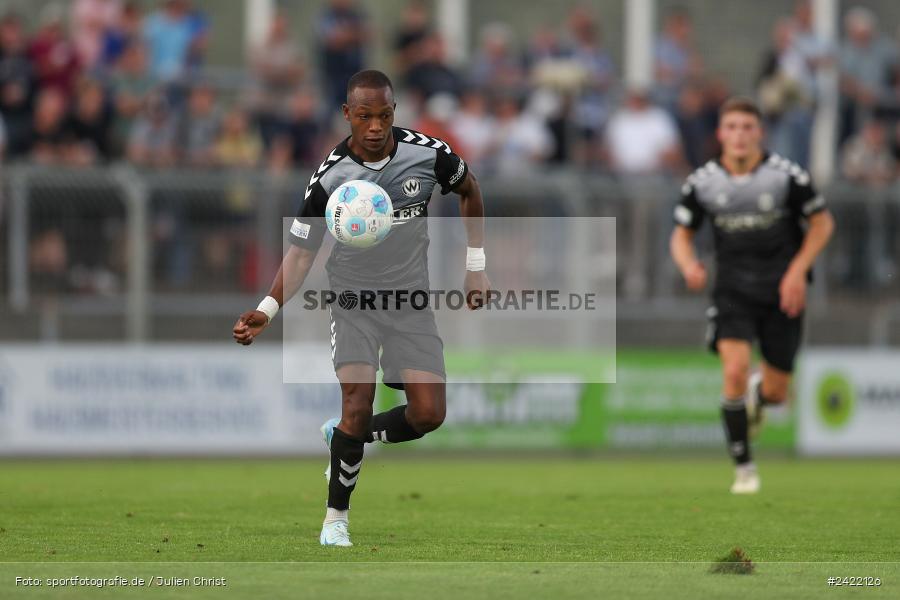 sport, action, Stadion am Schönbusch, SVW, SVA, SV Wacker Burghausen, SV Viktoria Aschaffenburg, Regionalliga Bayern, Fussball, BFV, Aschaffenburg, 26.07.2024, 2. Spieltag - Bild-ID: 2422126