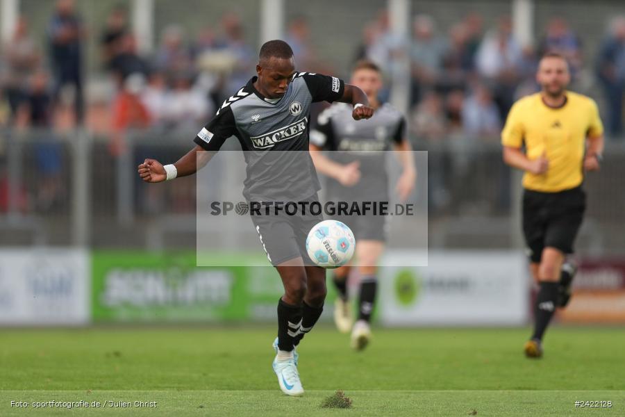 sport, action, Stadion am Schönbusch, SVW, SVA, SV Wacker Burghausen, SV Viktoria Aschaffenburg, Regionalliga Bayern, Fussball, BFV, Aschaffenburg, 26.07.2024, 2. Spieltag - Bild-ID: 2422128 sport, action, Stadion am Schönbusch, SVW, SVA, SV Wacker Burghausen, SV Viktoria Aschaffenburg, Regionalliga Bayern, Fussball, BFV, Aschaffenburg, 26.07.2024, 2. Spieltag - Bild-ID: 2422128
