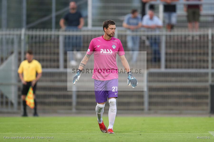 sport, action, Stadion am Schönbusch, SVW, SVA, SV Wacker Burghausen, SV Viktoria Aschaffenburg, Regionalliga Bayern, Fussball, BFV, Aschaffenburg, 26.07.2024, 2. Spieltag - Bild-ID: 2422133