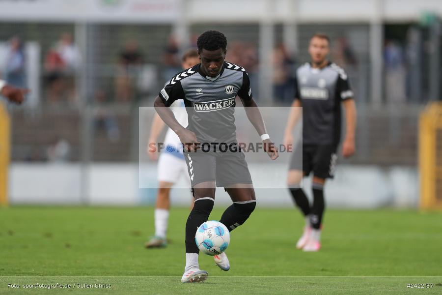sport, action, Stadion am Schönbusch, SVW, SVA, SV Wacker Burghausen, SV Viktoria Aschaffenburg, Regionalliga Bayern, Fussball, BFV, Aschaffenburg, 26.07.2024, 2. Spieltag - Bild-ID: 2422137