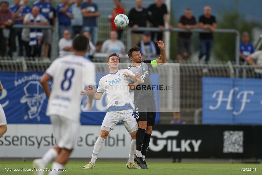 sport, action, Stadion am Schönbusch, SVW, SVA, SV Wacker Burghausen, SV Viktoria Aschaffenburg, Regionalliga Bayern, Fussball, BFV, Aschaffenburg, 26.07.2024, 2. Spieltag - Bild-ID: 2422149 sport, action, Stadion am Schönbusch, SVW, SVA, SV Wacker Burghausen, SV Viktoria Aschaffenburg, Regionalliga Bayern, Fussball, BFV, Aschaffenburg, 26.07.2024, 2. Spieltag - Bild-ID: 2422149