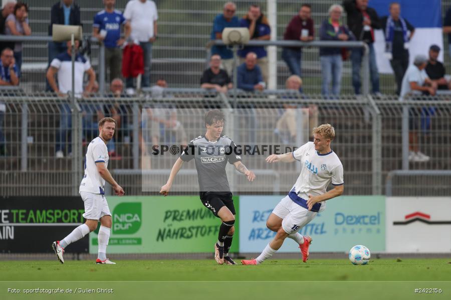 sport, action, Stadion am Schönbusch, SVW, SVA, SV Wacker Burghausen, SV Viktoria Aschaffenburg, Regionalliga Bayern, Fussball, BFV, Aschaffenburg, 26.07.2024, 2. Spieltag - Bild-ID: 2422156