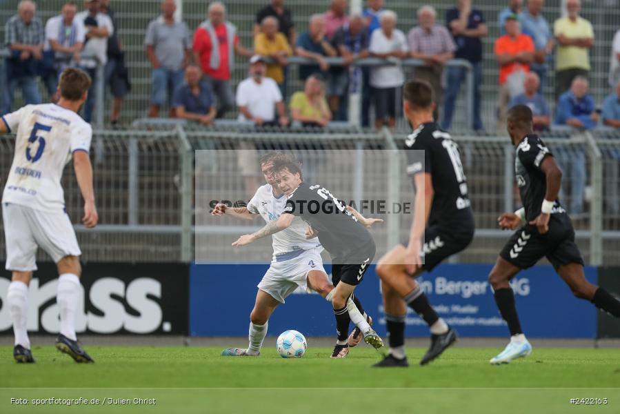 sport, action, Stadion am Schönbusch, SVW, SVA, SV Wacker Burghausen, SV Viktoria Aschaffenburg, Regionalliga Bayern, Fussball, BFV, Aschaffenburg, 26.07.2024, 2. Spieltag - Bild-ID: 2422163