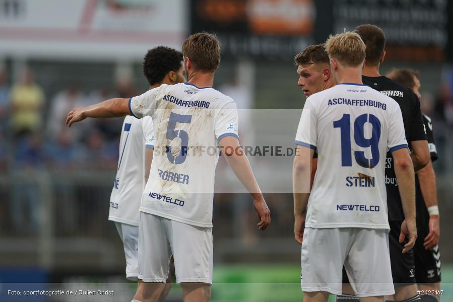 sport, action, Stadion am Schönbusch, SVW, SVA, SV Wacker Burghausen, SV Viktoria Aschaffenburg, Regionalliga Bayern, Fussball, BFV, Aschaffenburg, 26.07.2024, 2. Spieltag - Bild-ID: 2422167 sport, action, Stadion am Schönbusch, SVW, SVA, SV Wacker Burghausen, SV Viktoria Aschaffenburg, Regionalliga Bayern, Fussball, BFV, Aschaffenburg, 26.07.2024, 2. Spieltag - Bild-ID: 2422167