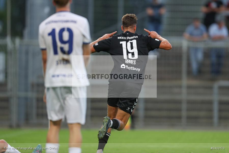 sport, action, Stadion am Schönbusch, SVW, SVA, SV Wacker Burghausen, SV Viktoria Aschaffenburg, Regionalliga Bayern, Fussball, BFV, Aschaffenburg, 26.07.2024, 2. Spieltag - Bild-ID: 2422170 sport, action, Stadion am Schönbusch, SVW, SVA, SV Wacker Burghausen, SV Viktoria Aschaffenburg, Regionalliga Bayern, Fussball, BFV, Aschaffenburg, 26.07.2024, 2. Spieltag - Bild-ID: 2422170