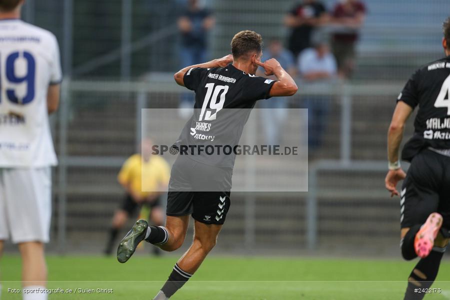 sport, action, Stadion am Schönbusch, SVW, SVA, SV Wacker Burghausen, SV Viktoria Aschaffenburg, Regionalliga Bayern, Fussball, BFV, Aschaffenburg, 26.07.2024, 2. Spieltag - Bild-ID: 2422173 sport, action, Stadion am Schönbusch, SVW, SVA, SV Wacker Burghausen, SV Viktoria Aschaffenburg, Regionalliga Bayern, Fussball, BFV, Aschaffenburg, 26.07.2024, 2. Spieltag - Bild-ID: 2422173