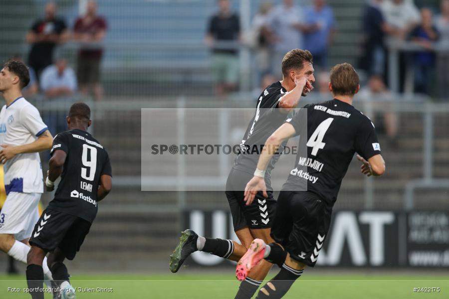 sport, action, Stadion am Schönbusch, SVW, SVA, SV Wacker Burghausen, SV Viktoria Aschaffenburg, Regionalliga Bayern, Fussball, BFV, Aschaffenburg, 26.07.2024, 2. Spieltag - Bild-ID: 2422175 sport, action, Stadion am Schönbusch, SVW, SVA, SV Wacker Burghausen, SV Viktoria Aschaffenburg, Regionalliga Bayern, Fussball, BFV, Aschaffenburg, 26.07.2024, 2. Spieltag - Bild-ID: 2422175