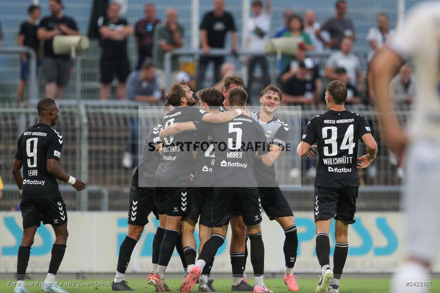 sport, action, Stadion am Schönbusch, SVW, SVA, SV Wacker Burghausen, SV Viktoria Aschaffenburg, Regionalliga Bayern, Fussball, BFV, Aschaffenburg, 26.07.2024, 2. Spieltag - Bild-ID: 2422187