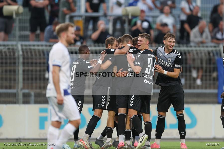 sport, action, Stadion am Schönbusch, SVW, SVA, SV Wacker Burghausen, SV Viktoria Aschaffenburg, Regionalliga Bayern, Fussball, BFV, Aschaffenburg, 26.07.2024, 2. Spieltag - Bild-ID: 2422190