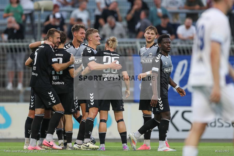 sport, action, Stadion am Schönbusch, SVW, SVA, SV Wacker Burghausen, SV Viktoria Aschaffenburg, Regionalliga Bayern, Fussball, BFV, Aschaffenburg, 26.07.2024, 2. Spieltag - Bild-ID: 2422192