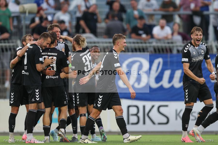sport, action, Stadion am Schönbusch, SVW, SVA, SV Wacker Burghausen, SV Viktoria Aschaffenburg, Regionalliga Bayern, Fussball, BFV, Aschaffenburg, 26.07.2024, 2. Spieltag - Bild-ID: 2422193