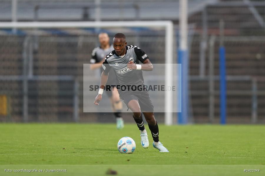 sport, action, Stadion am Schönbusch, SVW, SVA, SV Wacker Burghausen, SV Viktoria Aschaffenburg, Regionalliga Bayern, Fussball, BFV, Aschaffenburg, 26.07.2024, 2. Spieltag - Bild-ID: 2422199 sport, action, Stadion am Schönbusch, SVW, SVA, SV Wacker Burghausen, SV Viktoria Aschaffenburg, Regionalliga Bayern, Fussball, BFV, Aschaffenburg, 26.07.2024, 2. Spieltag - Bild-ID: 2422199