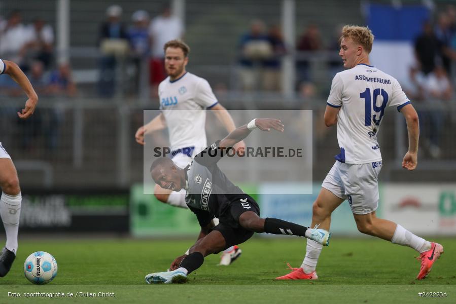 sport, action, Stadion am Schönbusch, SVW, SVA, SV Wacker Burghausen, SV Viktoria Aschaffenburg, Regionalliga Bayern, Fussball, BFV, Aschaffenburg, 26.07.2024, 2. Spieltag - Bild-ID: 2422206 sport, action, Stadion am Schönbusch, SVW, SVA, SV Wacker Burghausen, SV Viktoria Aschaffenburg, Regionalliga Bayern, Fussball, BFV, Aschaffenburg, 26.07.2024, 2. Spieltag - Bild-ID: 2422206