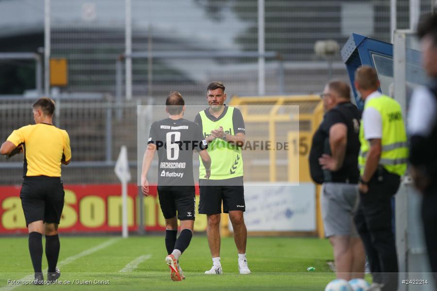 sport, action, Stadion am Schönbusch, SVW, SVA, SV Wacker Burghausen, SV Viktoria Aschaffenburg, Regionalliga Bayern, Fussball, BFV, Aschaffenburg, 26.07.2024, 2. Spieltag - Bild-ID: 2422214