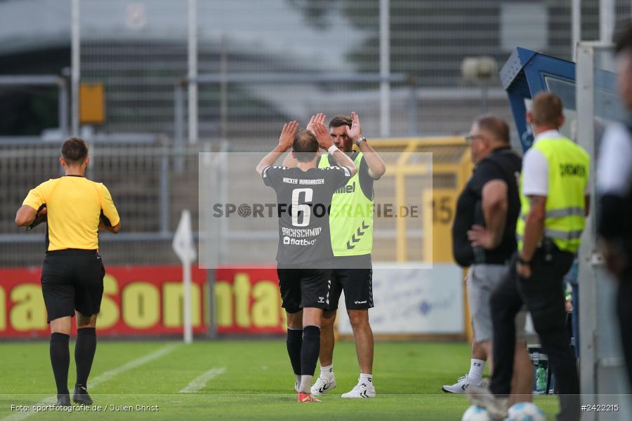 sport, action, Stadion am Schönbusch, SVW, SVA, SV Wacker Burghausen, SV Viktoria Aschaffenburg, Regionalliga Bayern, Fussball, BFV, Aschaffenburg, 26.07.2024, 2. Spieltag - Bild-ID: 2422215