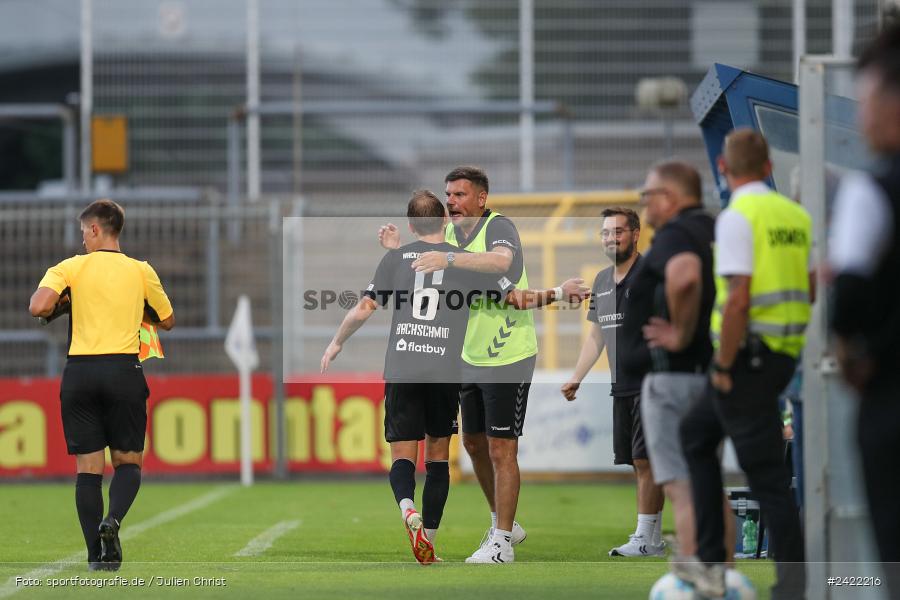 sport, action, Stadion am Schönbusch, SVW, SVA, SV Wacker Burghausen, SV Viktoria Aschaffenburg, Regionalliga Bayern, Fussball, BFV, Aschaffenburg, 26.07.2024, 2. Spieltag - Bild-ID: 2422216