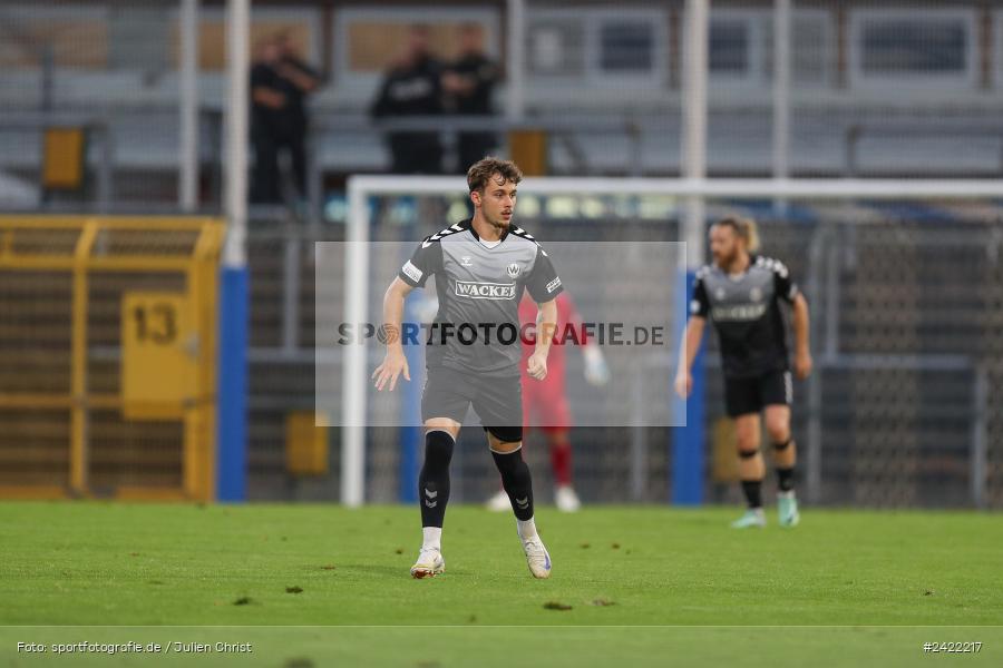 sport, action, Stadion am Schönbusch, SVW, SVA, SV Wacker Burghausen, SV Viktoria Aschaffenburg, Regionalliga Bayern, Fussball, BFV, Aschaffenburg, 26.07.2024, 2. Spieltag - Bild-ID: 2422217