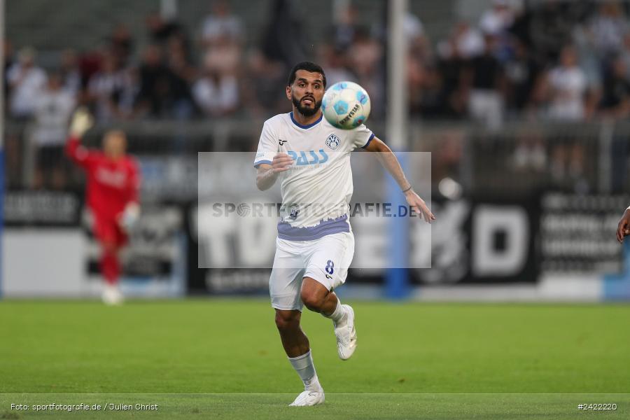 sport, action, Stadion am Schönbusch, SVW, SVA, SV Wacker Burghausen, SV Viktoria Aschaffenburg, Regionalliga Bayern, Fussball, BFV, Aschaffenburg, 26.07.2024, 2. Spieltag - Bild-ID: 2422220