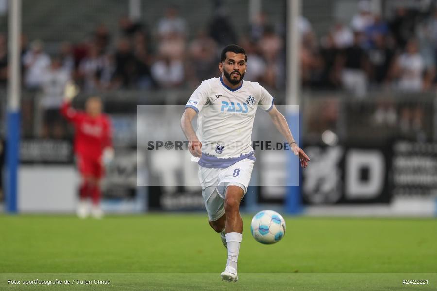 sport, action, Stadion am Schönbusch, SVW, SVA, SV Wacker Burghausen, SV Viktoria Aschaffenburg, Regionalliga Bayern, Fussball, BFV, Aschaffenburg, 26.07.2024, 2. Spieltag - Bild-ID: 2422221