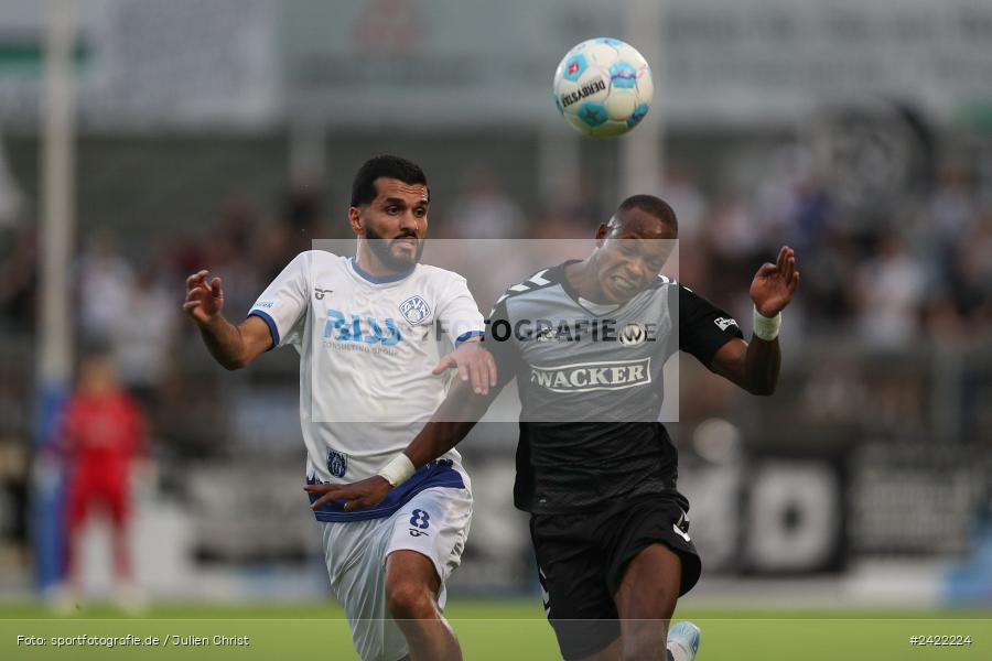 sport, action, Stadion am Schönbusch, SVW, SVA, SV Wacker Burghausen, SV Viktoria Aschaffenburg, Regionalliga Bayern, Fussball, BFV, Aschaffenburg, 26.07.2024, 2. Spieltag - Bild-ID: 2422224