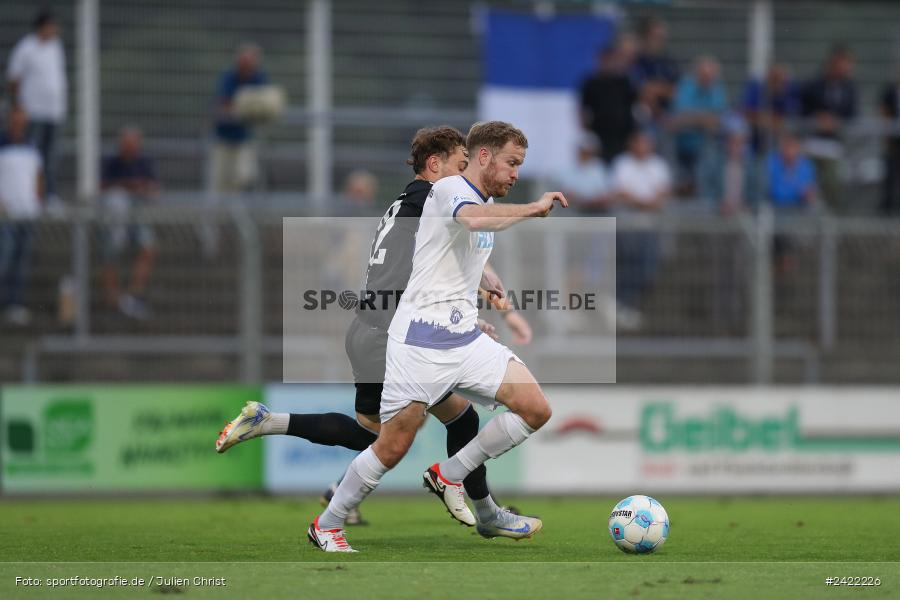 sport, action, Stadion am Schönbusch, SVW, SVA, SV Wacker Burghausen, SV Viktoria Aschaffenburg, Regionalliga Bayern, Fussball, BFV, Aschaffenburg, 26.07.2024, 2. Spieltag - Bild-ID: 2422226