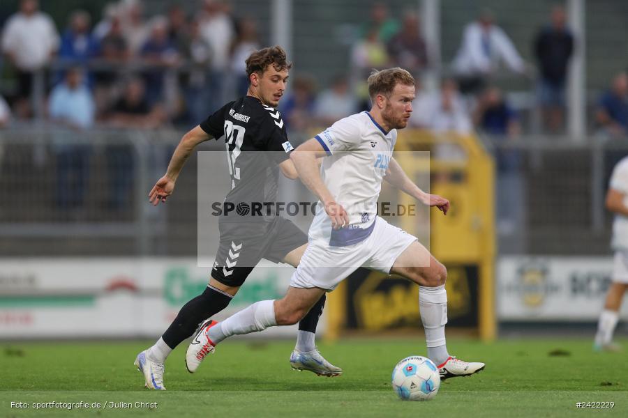 sport, action, Stadion am Schönbusch, SVW, SVA, SV Wacker Burghausen, SV Viktoria Aschaffenburg, Regionalliga Bayern, Fussball, BFV, Aschaffenburg, 26.07.2024, 2. Spieltag - Bild-ID: 2422229