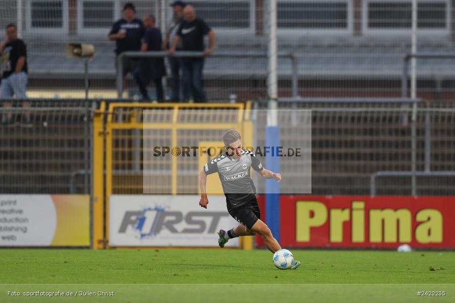 sport, action, Stadion am Schönbusch, SVW, SVA, SV Wacker Burghausen, SV Viktoria Aschaffenburg, Regionalliga Bayern, Fussball, BFV, Aschaffenburg, 26.07.2024, 2. Spieltag - Bild-ID: 2422235