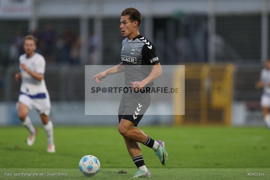 sport, action, Stadion am Schönbusch, SVW, SVA, SV Wacker Burghausen, SV Viktoria Aschaffenburg, Regionalliga Bayern, Fussball, BFV, Aschaffenburg, 26.07.2024, 2. Spieltag - Bild-ID: 2422243
