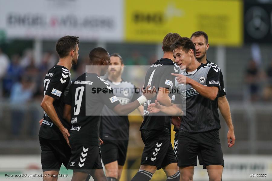 sport, action, Stadion am Schönbusch, SVW, SVA, SV Wacker Burghausen, SV Viktoria Aschaffenburg, Regionalliga Bayern, Fussball, BFV, Aschaffenburg, 26.07.2024, 2. Spieltag - Bild-ID: 2422257 sport, action, Stadion am Schönbusch, SVW, SVA, SV Wacker Burghausen, SV Viktoria Aschaffenburg, Regionalliga Bayern, Fussball, BFV, Aschaffenburg, 26.07.2024, 2. Spieltag - Bild-ID: 2422257