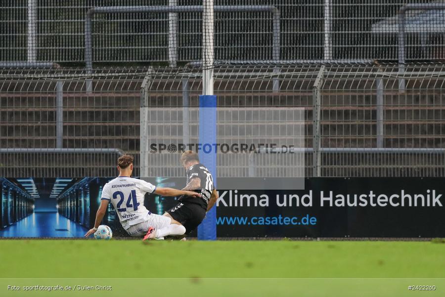 sport, action, Stadion am Schönbusch, SVW, SVA, SV Wacker Burghausen, SV Viktoria Aschaffenburg, Regionalliga Bayern, Fussball, BFV, Aschaffenburg, 26.07.2024, 2. Spieltag - Bild-ID: 2422260 sport, action, Stadion am Schönbusch, SVW, SVA, SV Wacker Burghausen, SV Viktoria Aschaffenburg, Regionalliga Bayern, Fussball, BFV, Aschaffenburg, 26.07.2024, 2. Spieltag - Bild-ID: 2422260