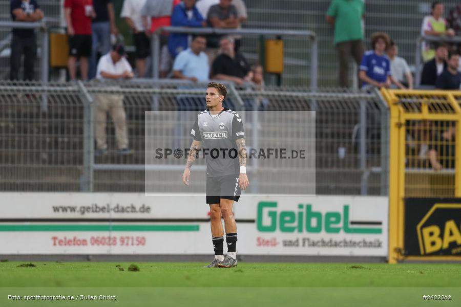 sport, action, Stadion am Schönbusch, SVW, SVA, SV Wacker Burghausen, SV Viktoria Aschaffenburg, Regionalliga Bayern, Fussball, BFV, Aschaffenburg, 26.07.2024, 2. Spieltag - Bild-ID: 2422262 sport, action, Stadion am Schönbusch, SVW, SVA, SV Wacker Burghausen, SV Viktoria Aschaffenburg, Regionalliga Bayern, Fussball, BFV, Aschaffenburg, 26.07.2024, 2. Spieltag - Bild-ID: 2422262
