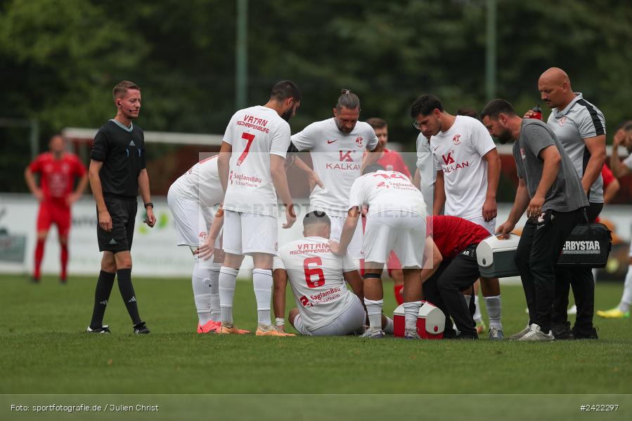 Kohlenberg-Arena, Fuchsstadt, 27.07.2024, sport, action, Fussball, BFV, Landesliga Nordwest, 3. Spieltag, SV Vatan Spor Aschaffenburg, 1. FC Fuchsstadt - Bild-ID: 2422297 Kohlenberg-Arena, Fuchsstadt, 27.07.2024, sport, action, Fussball, BFV, Landesliga Nordwest, 3. Spieltag, SV Vatan Spor Aschaffenburg, 1. FC Fuchsstadt - Bild-ID: 2422297