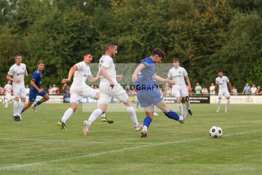 Fundamentum Sportpark, Karlburg, 31.07.2024, sport, action, Fussball, BFV, 3. Spieltag, Bayernliga Nord, WFV, TSV, Würzburger FV 04, TSV Karlburg - Bild-ID: 2422860