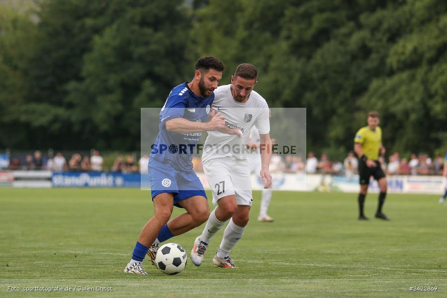 Fundamentum Sportpark, Karlburg, 31.07.2024, sport, action, Fussball, BFV, 3. Spieltag, Bayernliga Nord, WFV, TSV, Würzburger FV 04, TSV Karlburg - Bild-ID: 2422869 Fundamentum Sportpark, Karlburg, 31.07.2024, sport, action, Fussball, BFV, 3. Spieltag, Bayernliga Nord, WFV, TSV, Würzburger FV 04, TSV Karlburg - Bild-ID: 2422869