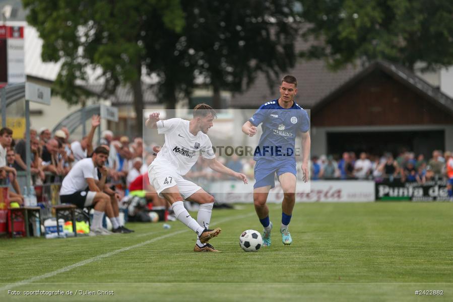 Fundamentum Sportpark, Karlburg, 31.07.2024, sport, action, Fussball, BFV, 3. Spieltag, Bayernliga Nord, WFV, TSV, Würzburger FV 04, TSV Karlburg - Bild-ID: 2422882