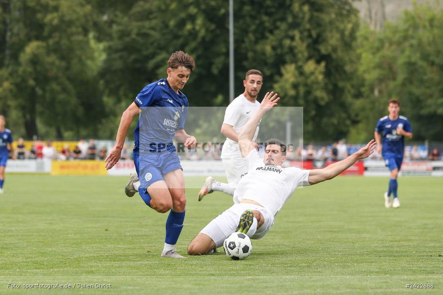 Fundamentum Sportpark, Karlburg, 31.07.2024, sport, action, Fussball, BFV, 3. Spieltag, Bayernliga Nord, WFV, TSV, Würzburger FV 04, TSV Karlburg - Bild-ID: 2422888
