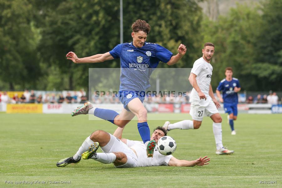 Fundamentum Sportpark, Karlburg, 31.07.2024, sport, action, Fussball, BFV, 3. Spieltag, Bayernliga Nord, WFV, TSV, Würzburger FV 04, TSV Karlburg - Bild-ID: 2422891