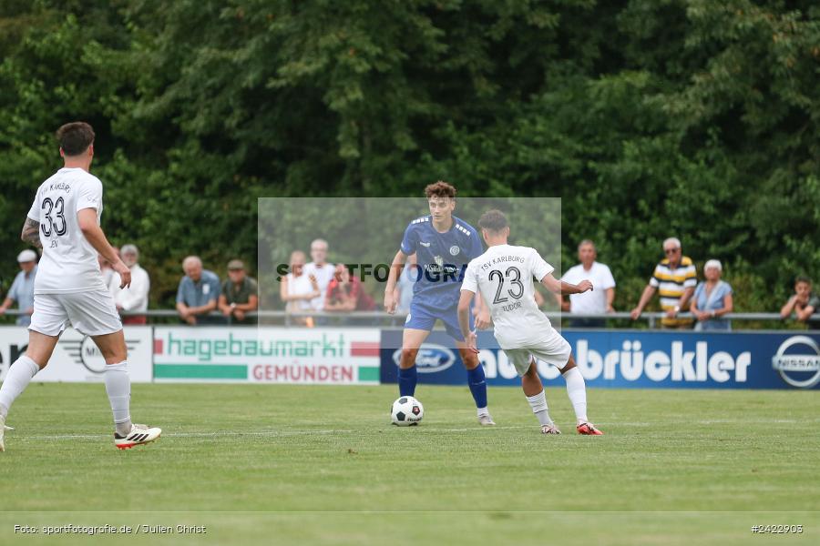 Fundamentum Sportpark, Karlburg, 31.07.2024, sport, action, Fussball, BFV, 3. Spieltag, Bayernliga Nord, WFV, TSV, Würzburger FV 04, TSV Karlburg - Bild-ID: 2422903