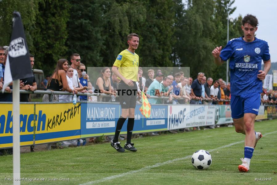 Fundamentum Sportpark, Karlburg, 31.07.2024, sport, action, Fussball, BFV, 3. Spieltag, Bayernliga Nord, WFV, TSV, Würzburger FV 04, TSV Karlburg - Bild-ID: 2422918