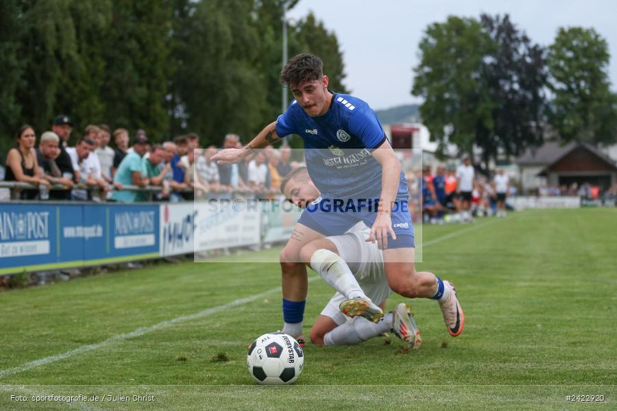 Fundamentum Sportpark, Karlburg, 31.07.2024, sport, action, Fussball, BFV, 3. Spieltag, Bayernliga Nord, WFV, TSV, Würzburger FV 04, TSV Karlburg - Bild-ID: 2422920