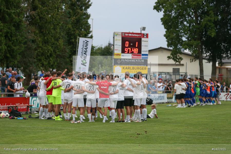 Fundamentum Sportpark, Karlburg, 31.07.2024, sport, action, Fussball, BFV, 3. Spieltag, Bayernliga Nord, WFV, TSV, Würzburger FV 04, TSV Karlburg - Bild-ID: 2422922