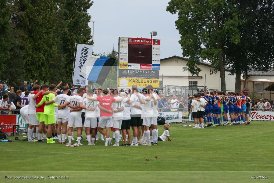 Fundamentum Sportpark, Karlburg, 31.07.2024, sport, action, Fussball, BFV, 3. Spieltag, Bayernliga Nord, WFV, TSV, Würzburger FV 04, TSV Karlburg - Bild-ID: 2422923