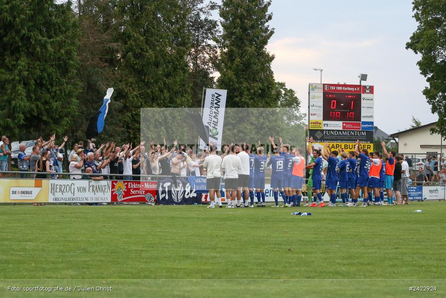 Fundamentum Sportpark, Karlburg, 31.07.2024, sport, action, Fussball, BFV, 3. Spieltag, Bayernliga Nord, WFV, TSV, Würzburger FV 04, TSV Karlburg - Bild-ID: 2422924