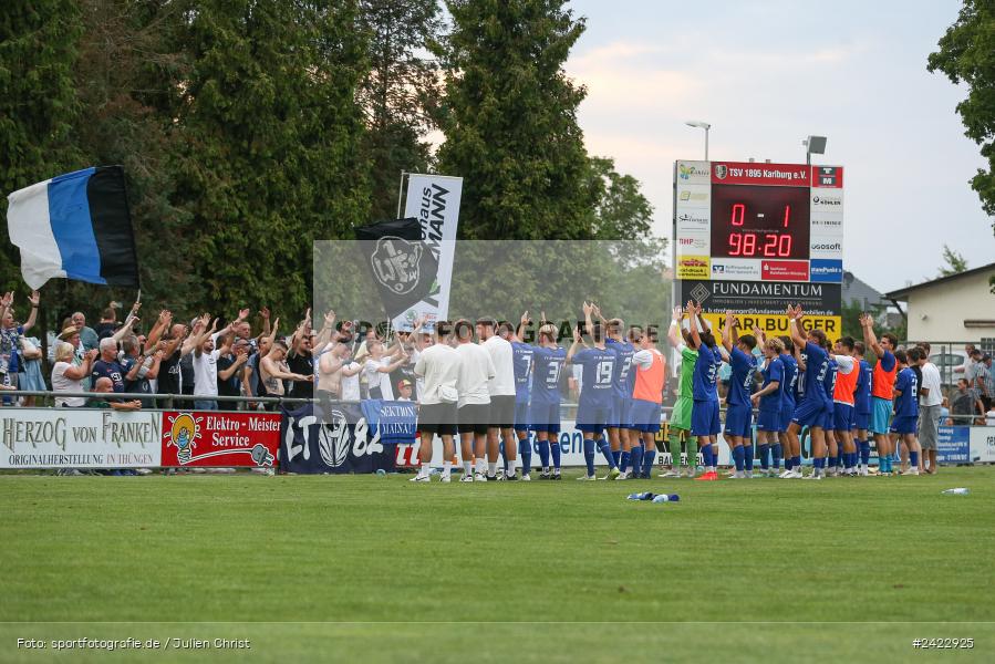 Fundamentum Sportpark, Karlburg, 31.07.2024, sport, action, Fussball, BFV, 3. Spieltag, Bayernliga Nord, WFV, TSV, Würzburger FV 04, TSV Karlburg - Bild-ID: 2422925