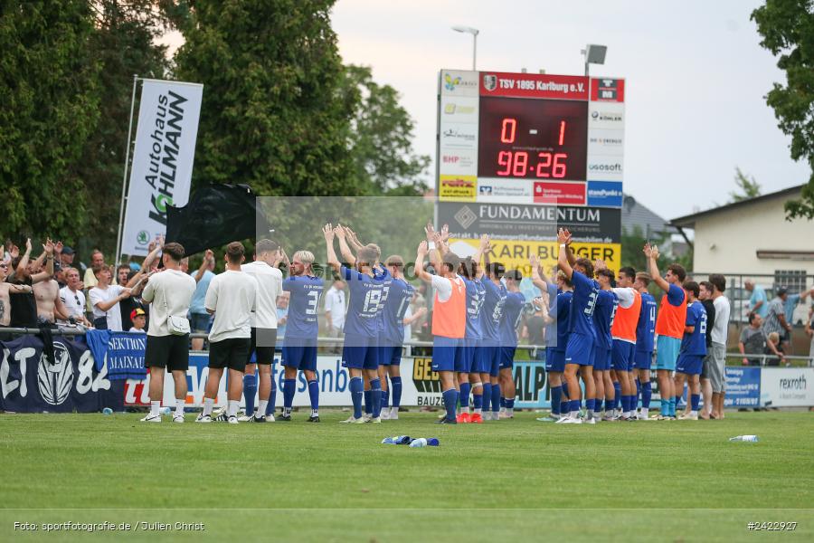 Fundamentum Sportpark, Karlburg, 31.07.2024, sport, action, Fussball, BFV, 3. Spieltag, Bayernliga Nord, WFV, TSV, Würzburger FV 04, TSV Karlburg - Bild-ID: 2422927