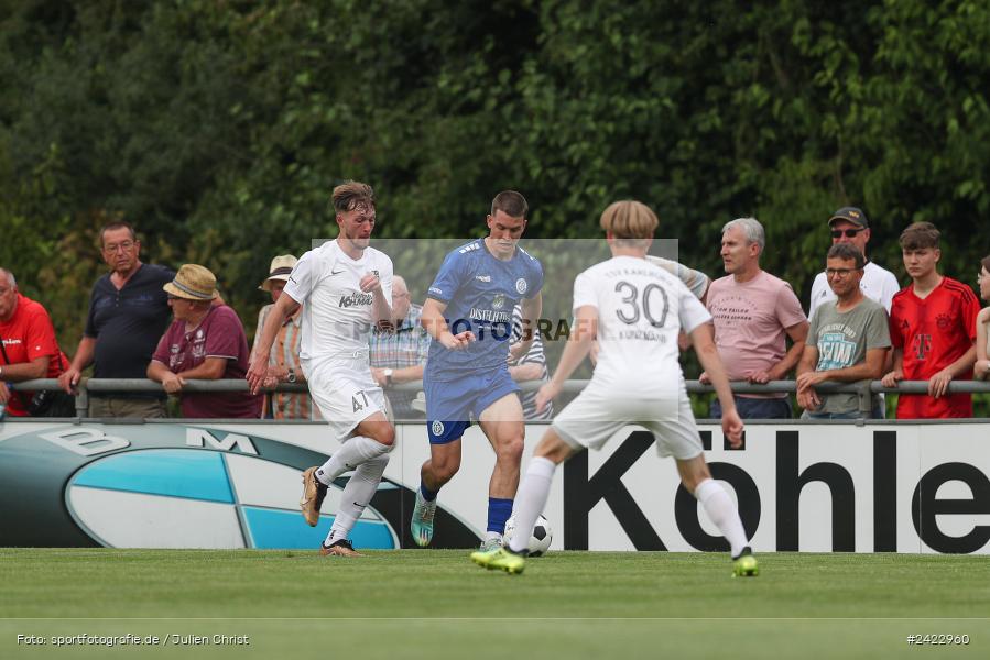 Fundamentum Sportpark, Karlburg, 31.07.2024, sport, action, Fussball, BFV, 3. Spieltag, Bayernliga Nord, WFV, TSV, Würzburger FV 04, TSV Karlburg - Bild-ID: 2422960